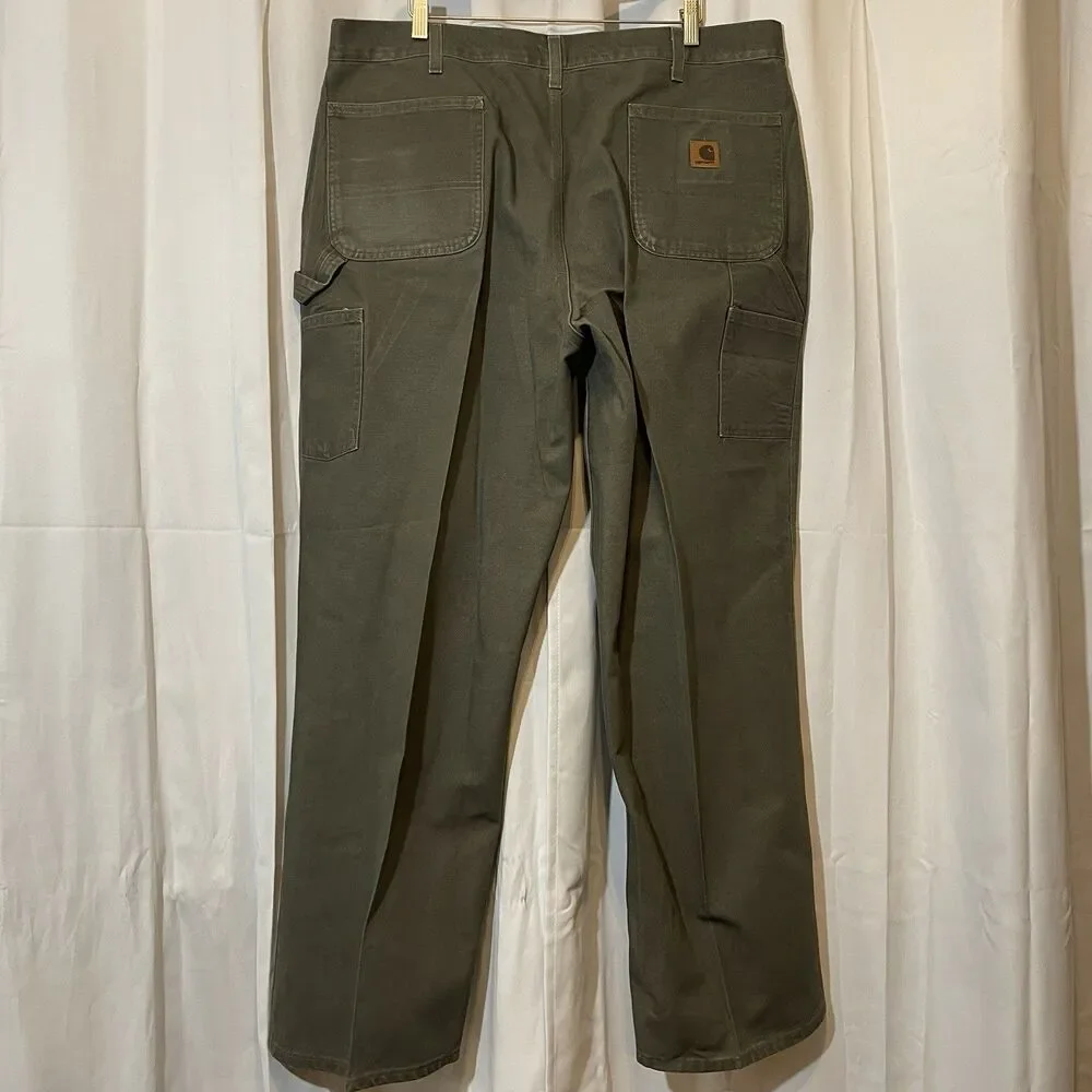 Carhartt B11 MOS Green Carpenter Men's Pants Dungaree Fit Size 39x32*‎